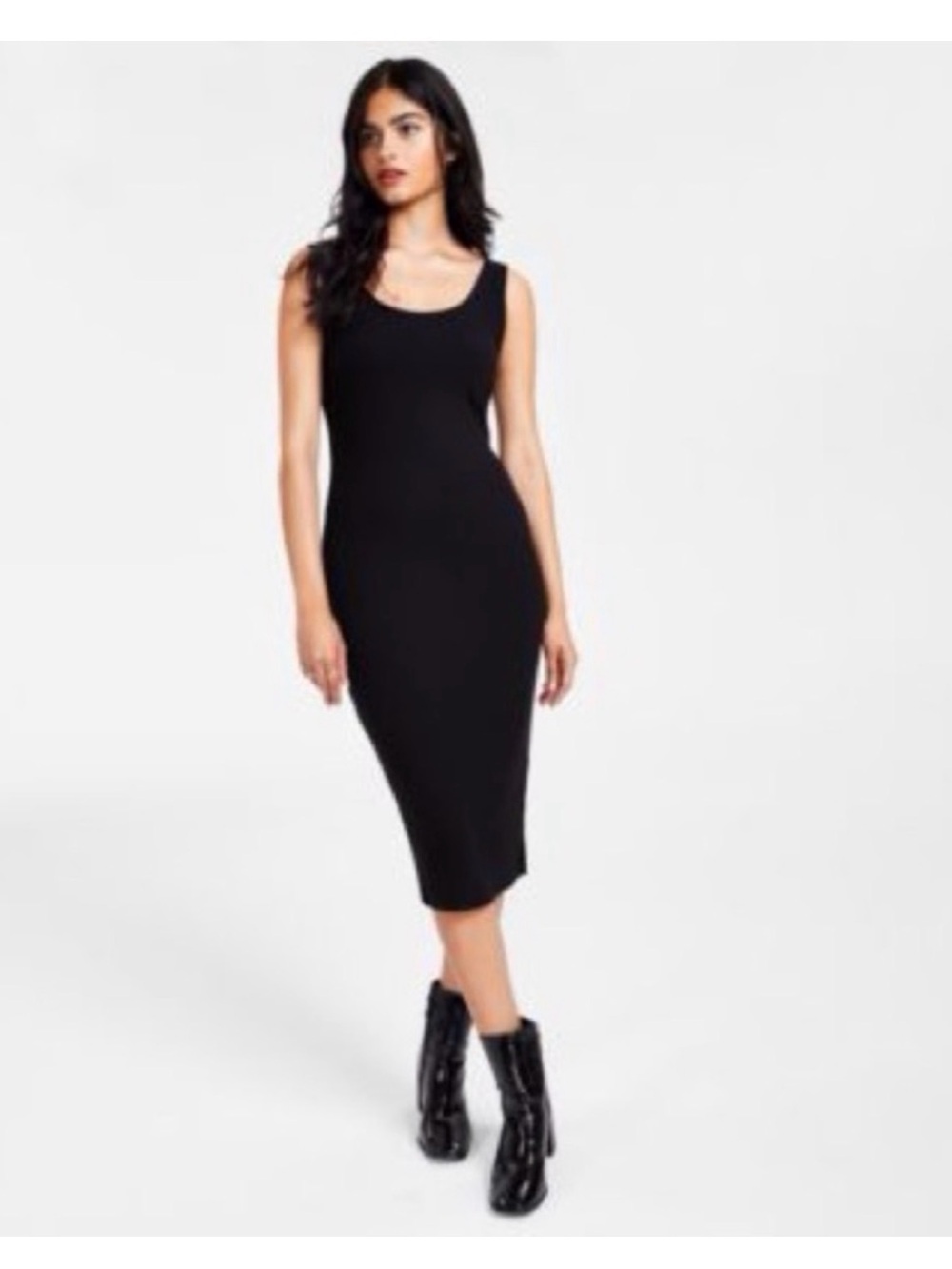BAR III Sleeveless Black Bodycon Midi Dress - Modern Women's Dress Size Small